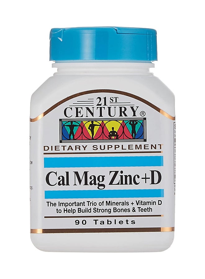 21st Century Cal Mag Zinc+D 90 Tablets - Image 1